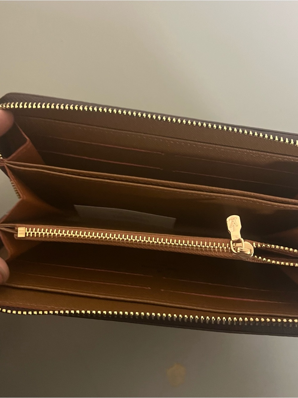 Louis Vuitton Monogram Zip-Around Long Wallet w/ Zipper, Brown Women’s - Picture 3 of 5